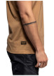 Thumbnail T-shirt Vilas en coton beige à coupe droite pourvu d'un col rond - Image 4