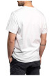 Thumbnail T-shirt Rusk en coton blanc imprimé à coupe droite pourvu d'un col rond - Image 2
