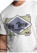 Thumbnail T-shirt Rusk en coton blanc imprimé à coupe droite pourvu d'un col rond - Image 3