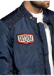 Thumbnail Blouson Gilmer marine à coupe droite pourvu d'un col à boutons pression - Image 3