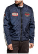 Thumbnail Blouson Gilmer marine à coupe droite pourvu d'un col à boutons pression - Image 6