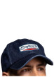 Thumbnail Casquette Roswell en coton bleue denim pourvue du patch de la marque