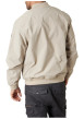 Thumbnail Bomber beige uni pourvu d'une coupe droite et d'un col montant - Image 2