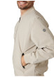Thumbnail Bomber beige uni pourvu d'une coupe droite et d'un col montant - Image 4