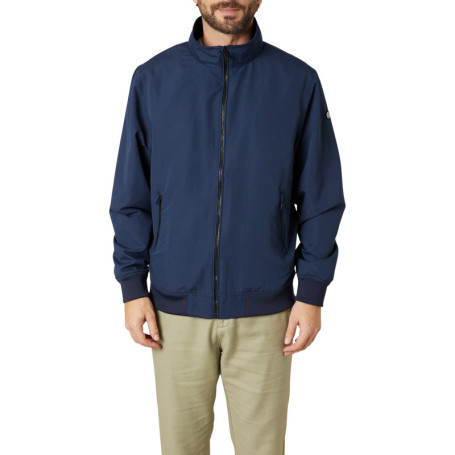 Blouson marine uni pourvu d'un col montant et...