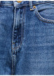 Thumbnail Short en coton biologique bleu uni à coupe droite muni d'un zip et d'un bouton - Image 3