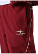 Thumbnail Pantalon jogging bordeaux uni pourvu d'une taille élastiquée - Image 5