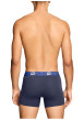 Thumbnail Lot de 2 boxers classiques en coton marine unis pourvus d'une taille élastiquée - Image 4