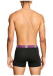 Thumbnail Lot de 2 boxers classiques en coton noirs unis pourvus d'une taille élastiquée - Image 4