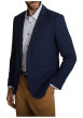 Thumbnail Blazer marine uni avec une coupe droite et des manches longues