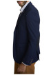 Thumbnail Blazer marine uni avec une coupe droite et des manches longues - Image 3
