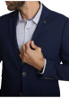 Thumbnail Blazer marine uni avec une coupe droite et des manches longues - Image 5