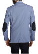 Thumbnail Blazer bleu uni avec une coupe droite et des manches longues - Image 2
