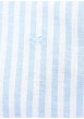 Thumbnail Chemise en coton et lin mélangé ciel à rayures pourvue de manches courtes - Image 2