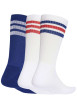 Thumbnail Lot de 3 paires de chaussettes hautes multicolores pourvues du logo de la marque - Image 2