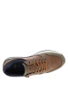 Thumbnail Baskets cognac à talon plat avec des lacets et un zip latéral - Image 4