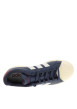 Thumbnail Baskets bleues avec un talon plat pourvu de lacets et de bandes blanches - Image 4