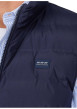 Thumbnail Doudoune marine uni avec une coupe droite et un col montant pourvu d'un zip - Image 3