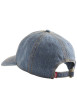 Thumbnail Casquette en coton jean's avec une fermeture strapback et des surpiqûres camel - Image 2