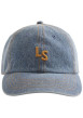 Thumbnail Casquette en coton jean's avec une fermeture strapback et des surpiqûres camel - Image 4