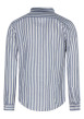 Thumbnail Chemise en lin et coton bleue à rayures pourvue d'un col français - Image 2