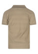 Thumbnail Polo en coton beige à rayures avec une coupe droite et un col à revers - Image 2