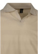 Thumbnail Polo en coton beige à rayures avec une coupe droite et un col à revers - Image 3