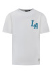 Thumbnail T-shirt en coton blanc uni pourvu d'un imprimé ourson et d'un col rond