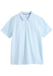 Thumbnail Polo en coton ciel uni avec une coupe droite et un col boutonné