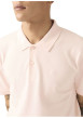 Thumbnail Polo en coton rose uni avec une coupe droite et un col boutonné - Image 5