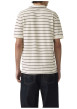 Thumbnail Polo en coton blanc à rayures avec une coupe droite et un col boutonné - Image 4