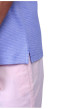 Thumbnail Polo en coton biologique bleu uni avec une coupe droite et un col à revers - Image 4