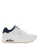 Thumbnail Baskets running blanches avec un talon compensé bas et des lacets