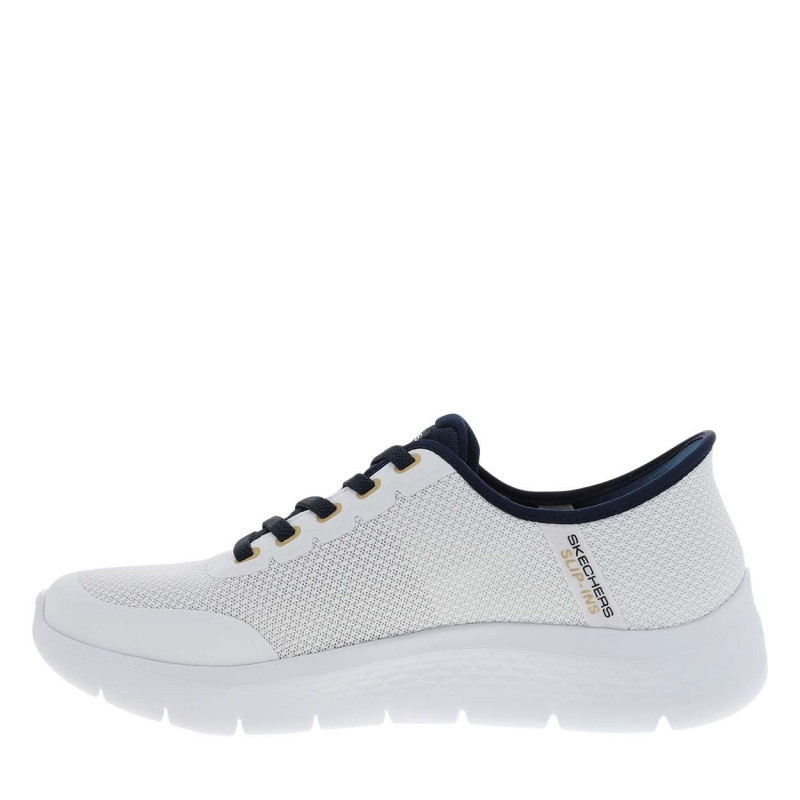 Skechers - Baskets Blanches Avec Une Semelle Plate Et Une Fermeture Slip-on - Blanc