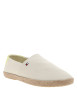 Thumbnail Espadrilles beiges avec un talon à talon plat et fermeture slip-on - Image 3