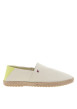 Thumbnail Espadrilles beiges avec un talon à talon plat et fermeture slip-on
