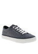 Thumbnail Tennis bleu marine avec un talon plat et pourvu de lacets blancs - Image 3