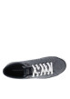 Thumbnail Tennis bleu marine avec un talon plat et pourvu de lacets blancs - Image 4
