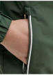 Thumbnail Veste verte à coupe droite pourvue d'un col à capuche et de manches longues - Image 3