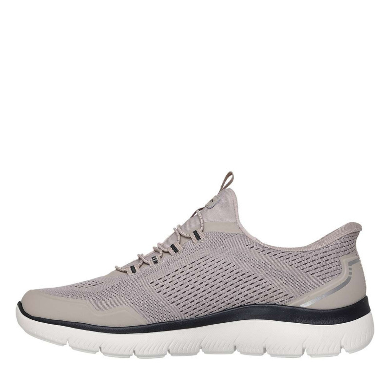 Skechers - Baskets Running Taupe à Semelle Plate Avec Une Fermeture Slip-on - Beige