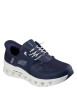 Thumbnail Baskets running bleu marine à semelle plate avec une fermeture slip-on - Image 3