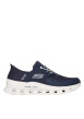 Thumbnail Baskets running bleu marine à semelle plate avec une fermeture slip-on