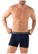 Thumbnail Lot de 3 boxers multicolores unis pourvus d'une taille élastiquée - Image 2