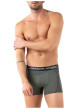 Thumbnail Lot de 3 boxers multicolores unis pourvus d'une taille élastiquée - Image 4