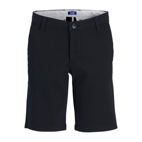 Short chino en coton marine uni pourvu de...