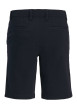Thumbnail Short chino en coton marine uni pourvu de passants pour la ceinture - Image 2