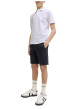 Thumbnail Short chino en coton marine uni pourvu de passants pour la ceinture - Image 5