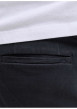 Thumbnail Short chino en coton marine uni pourvu de passants pour la ceinture - Image 8