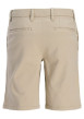 Thumbnail Short chino en coton beige uni pourvu de passants pour la ceinture