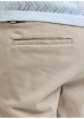 Thumbnail Short chino en coton beige uni pourvu de passants pour la ceinture - Image 7
